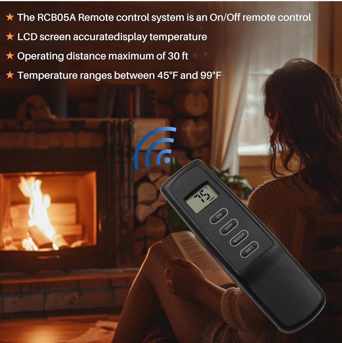 Fireplace Remote Control Thermostat Kit