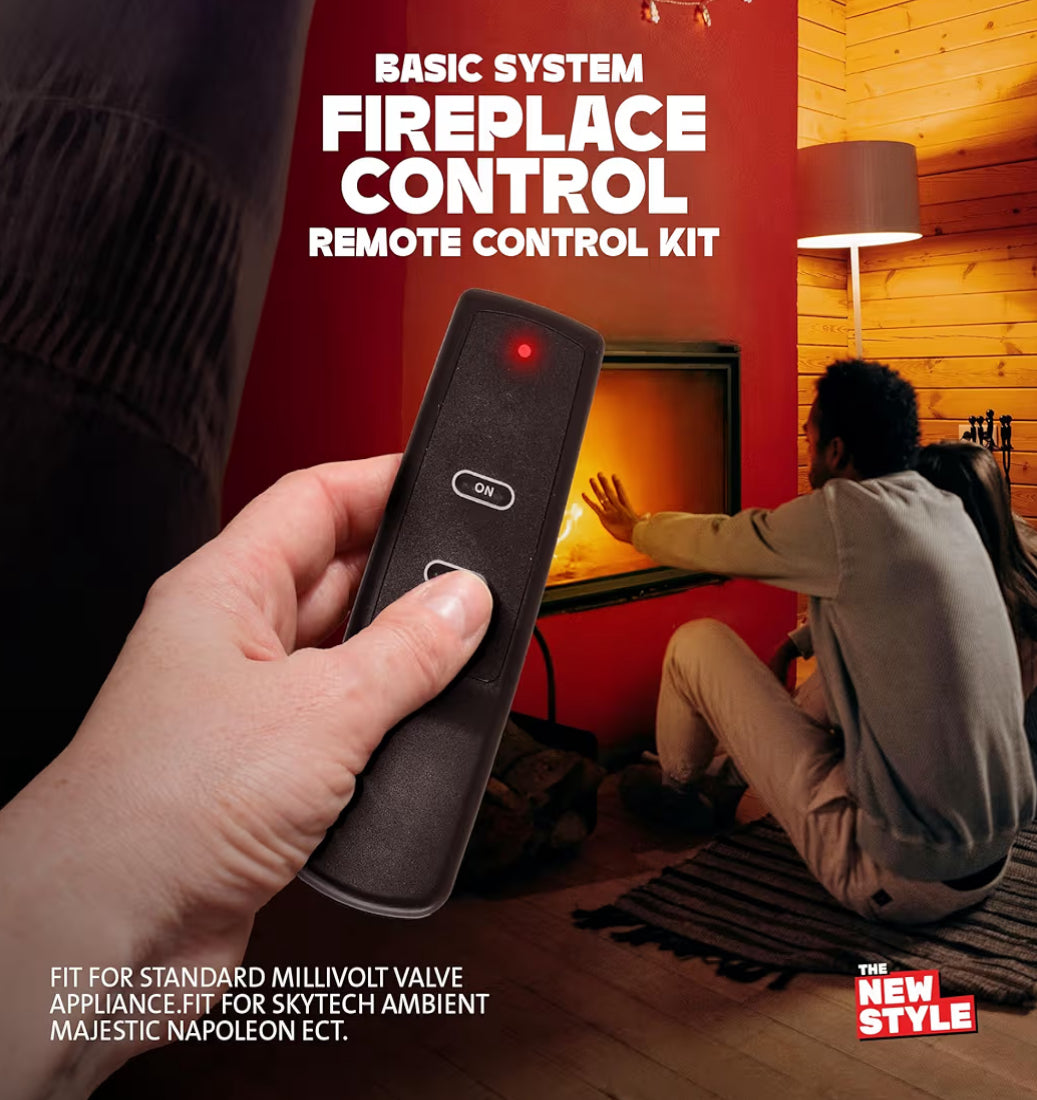 Gas Fireplace Remote Control On/Off Kit, for Millivolt Valve Appliance